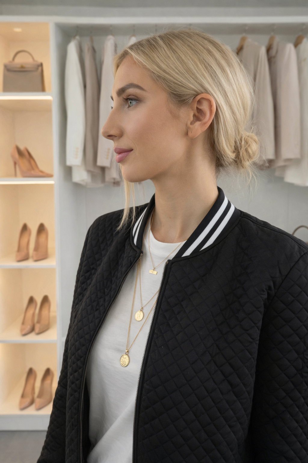 Lily - Cropped Bomber Jacket for Women