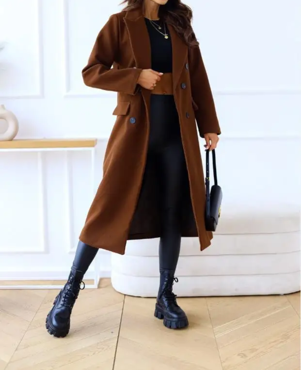 Sophia - Fitted Trench Coat 0